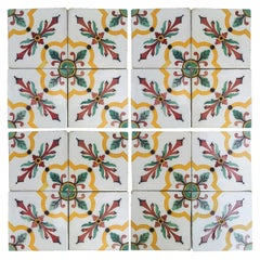 1 of the 350 Handmade Antique Ceramic Tiles by Devres, France, 1920s