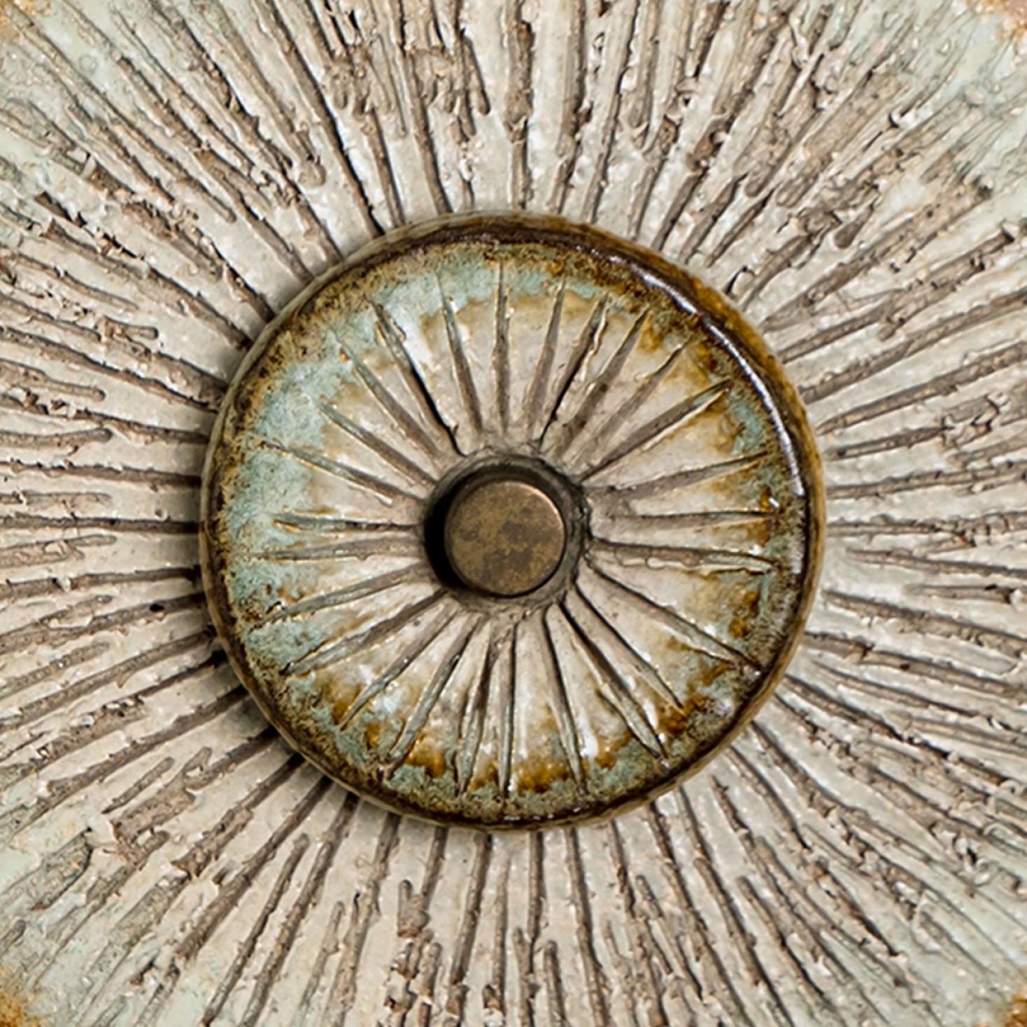 1 delle 4 applique in ceramica grigio marrone, Danimarca, 1970 in vendita 6