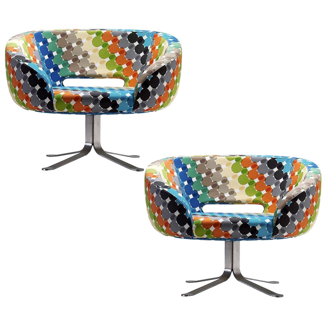 Italian 1 of the 4 Cappelini Walt Disney Limited Edition Rive Droite Swivel Chairs