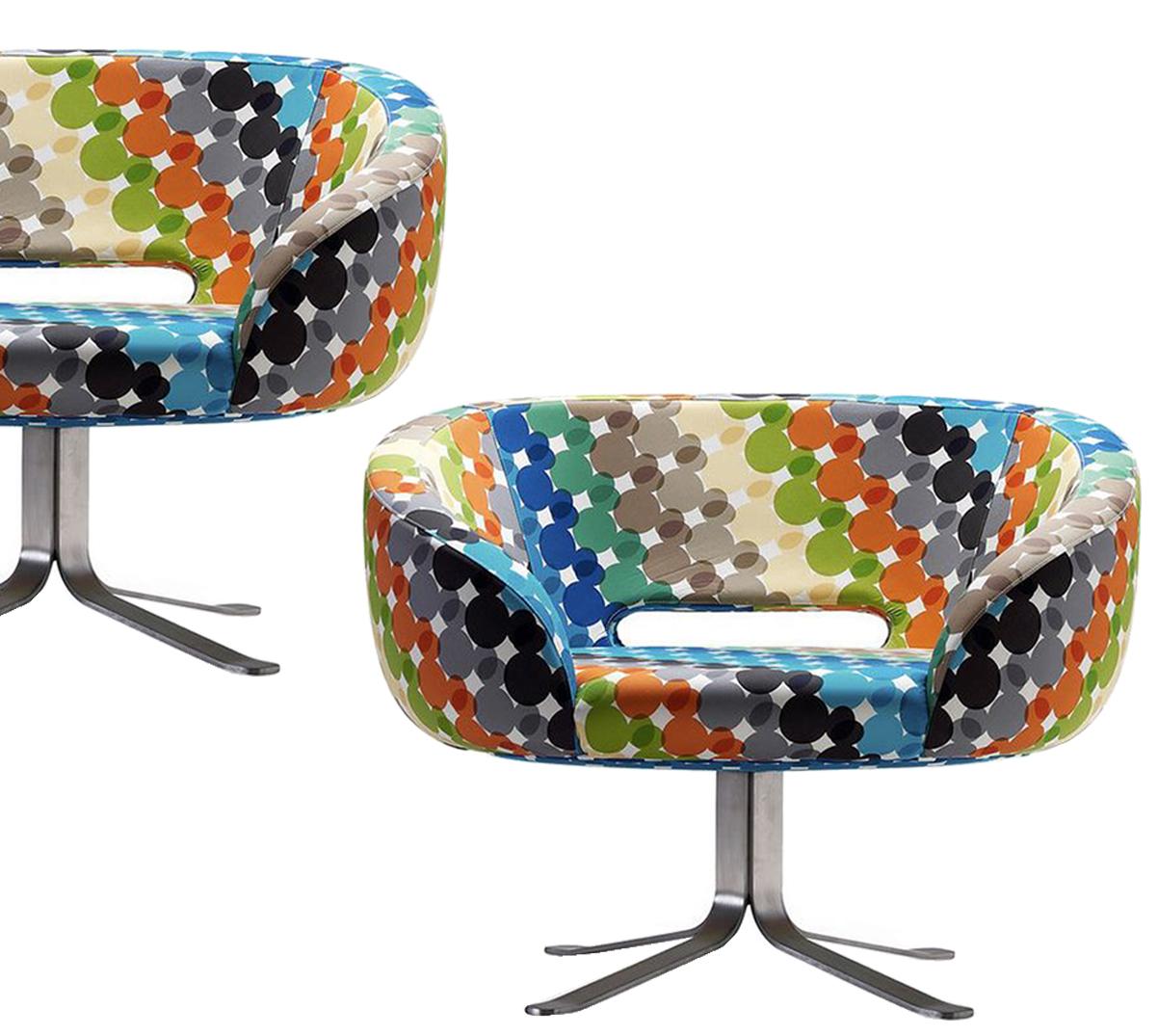 1 of the 4 Cappelini Walt Disney Limited Edition Rive Droite Swivel Chairs In Excellent Condition In Rijssen, NL