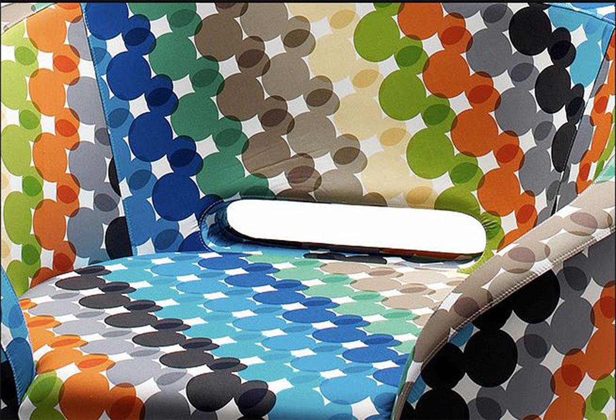 Contemporary 1 of the 4 Cappelini Walt Disney Limited Edition Rive Droite Swivel Chairs