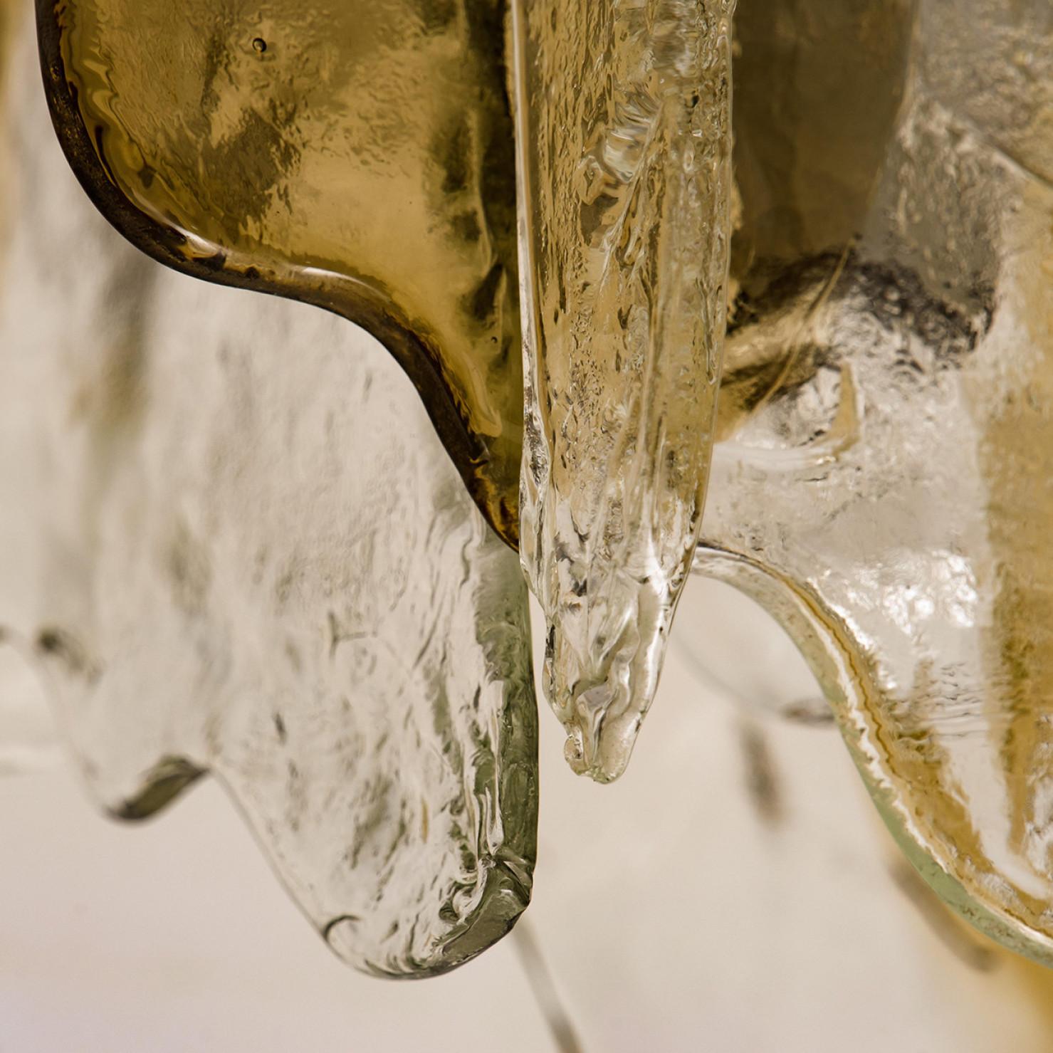 1 der 4 Carlo Nason Flush Mount Murano Glass Lights von Mazzega, Italien, 1960er Jahre (Italienisch) im Angebot