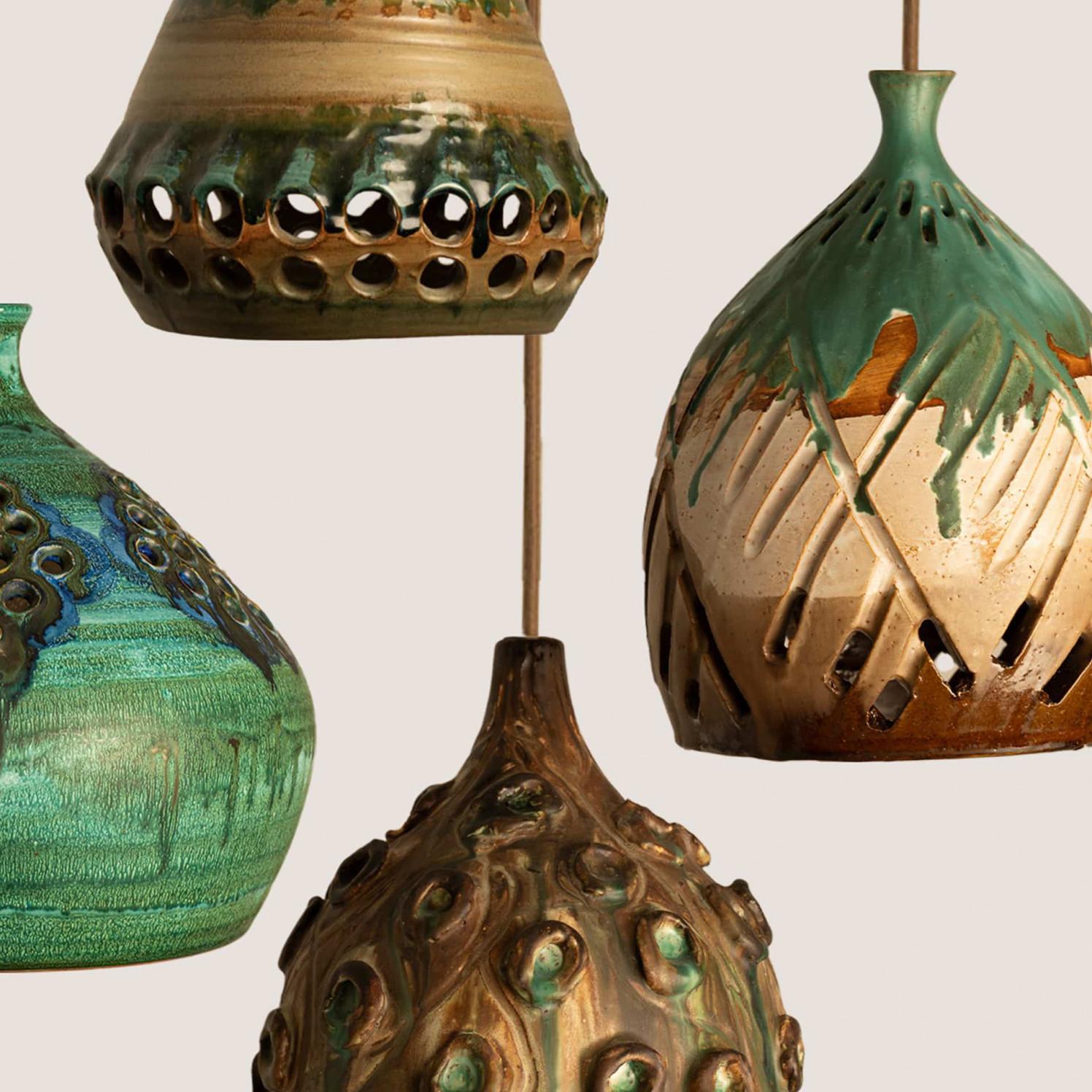 Danese 1 dei 4 ciondoli in ceramica Greene & Greene, Danimarca 1970 in vendita