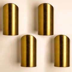 1 delle 4 applique geometriche in ottone di Nanda Vigo per Arredoluce, Italia, 1970
