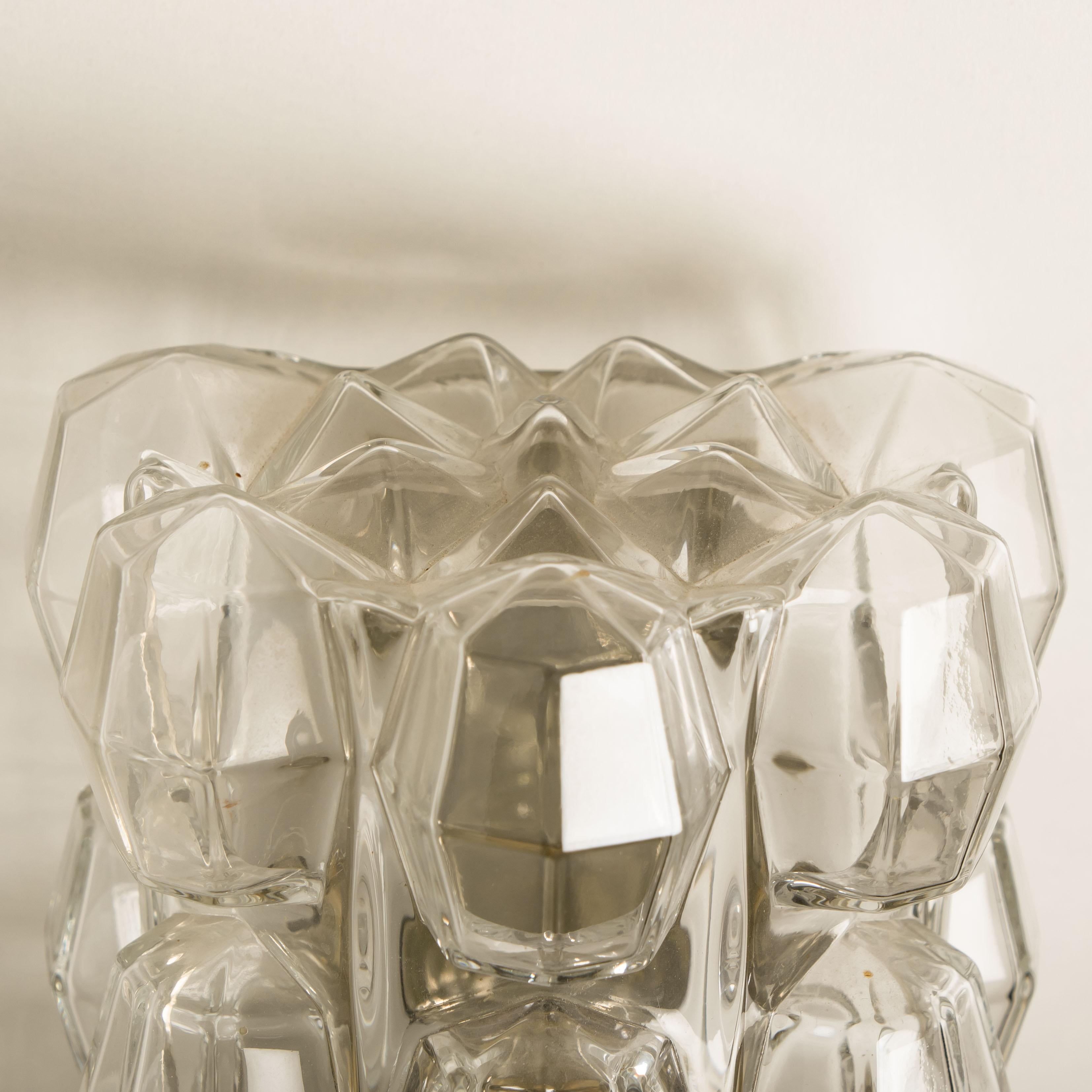 1 of the 4 Glass Wall Lights Sconces by Helena Tynell for Glashütte Limburg 1960 1