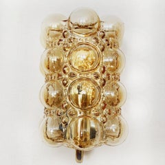 1 Of the 4 Glass Wall Lights Sconces by Helena Tynell for Glashütte Limburg