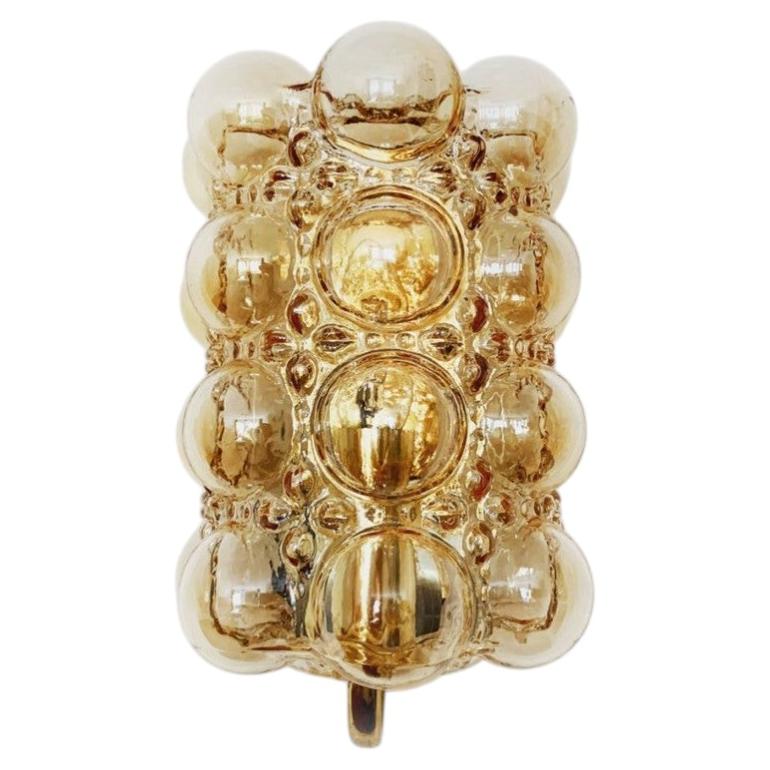 1 Of the 4 Glass Wall Lights Sconces by Helena Tynell for Glashütte Limburg