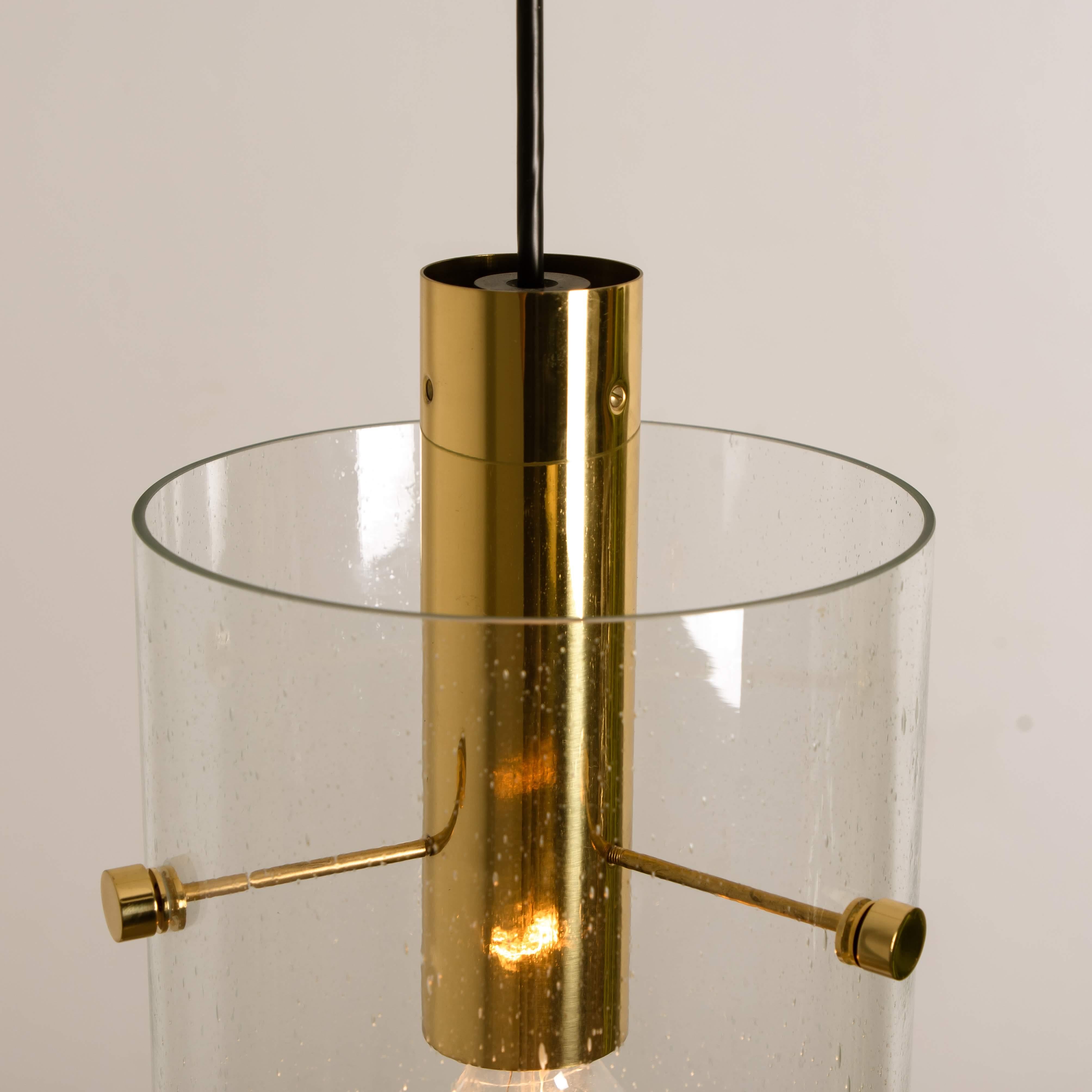 1 of the 4 Hand Blown Murano Pendant Lights, 1970s In Good Condition In Rijssen, NL