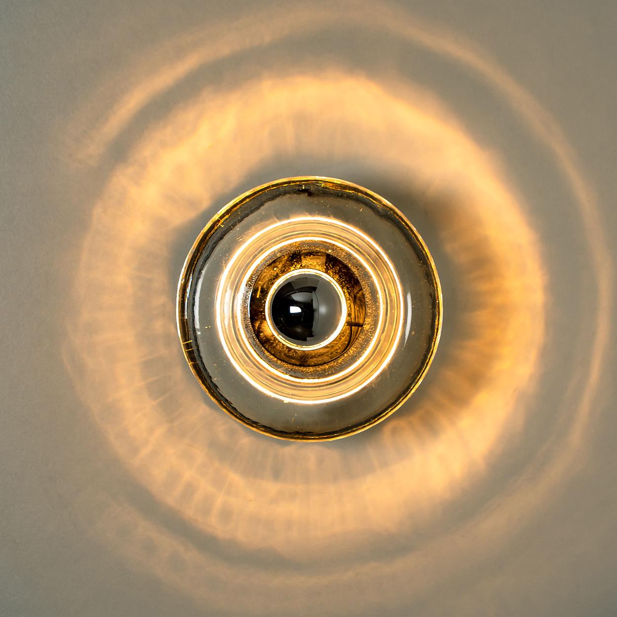 1 of the 4 Hand Blown Wall or Ceiling Lights, Doria, 1970 4