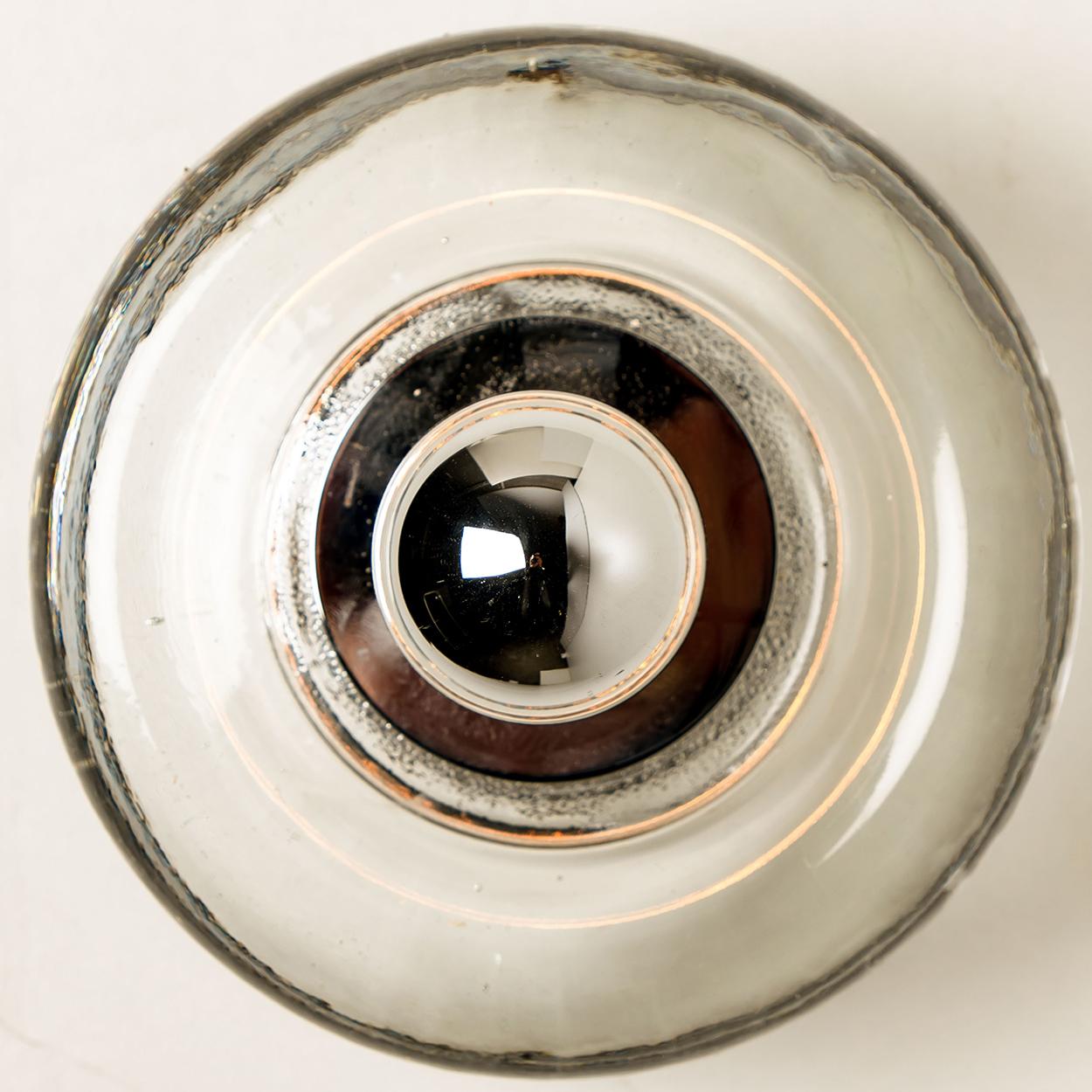 Late 20th Century 1 of the 4 Hand Blown Wall or Ceiling Lights, Doria, 1970