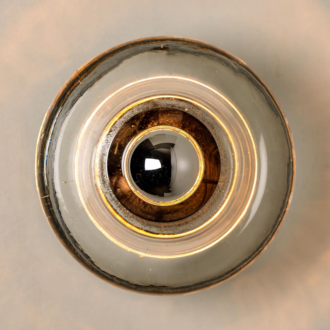 1 of the 4 Hand Blown Wall or Ceiling Lights, Doria, 1970 1