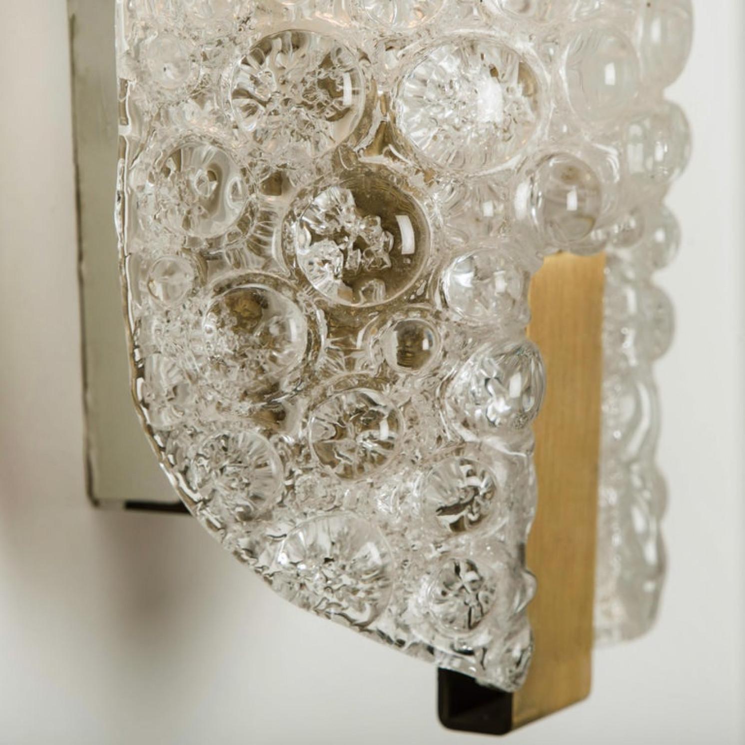1 of the 4 Hillebrand Massive Murano Wall Light Fixtures, 1960 For Sale 5
