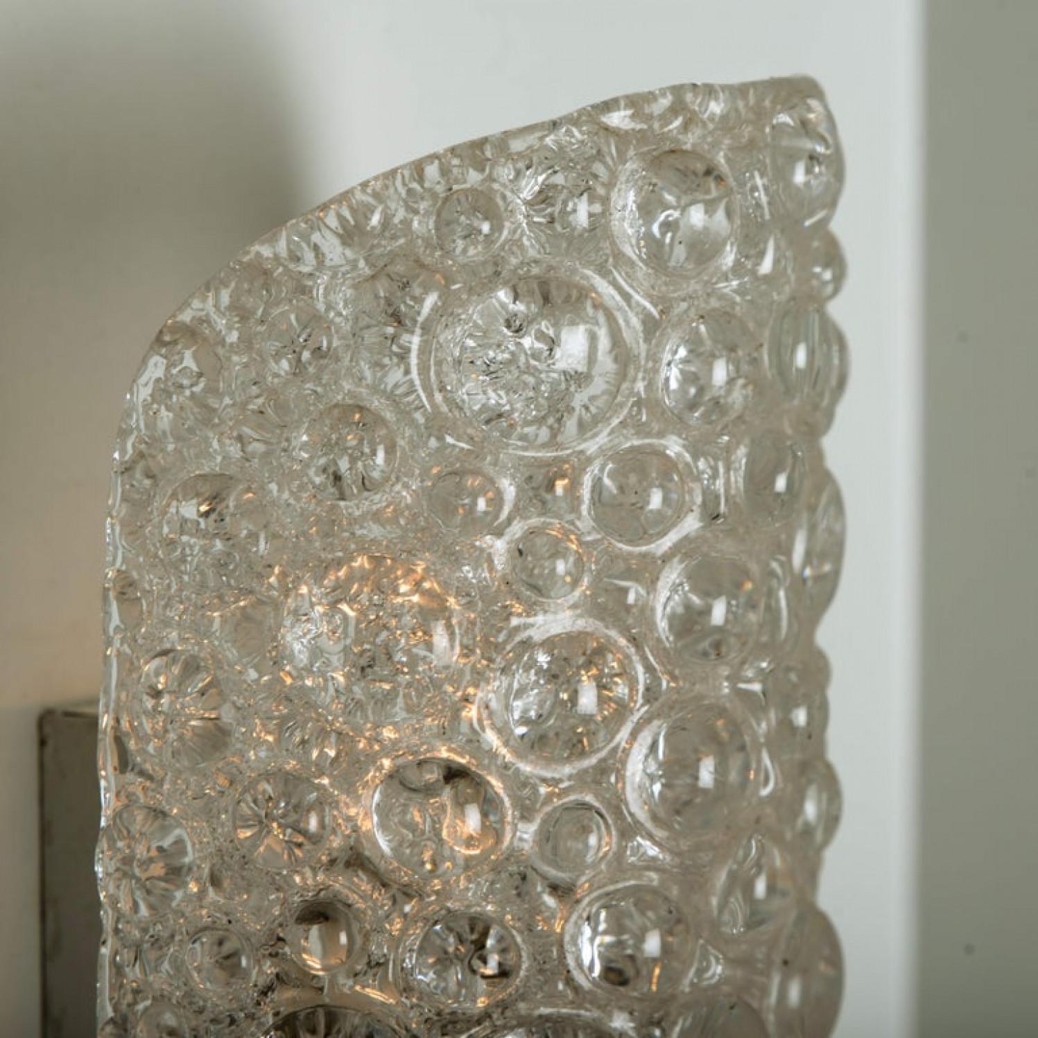 1 of the 4 Hillebrand Massive Murano Wall Light Fixtures, 1960 For Sale 1