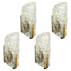 1 of the 4 Hillebrand Massive Murano Wall Light Fixtures, 1960