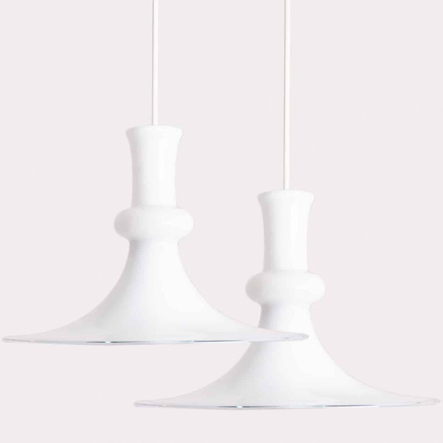 1 delle 4 lampade a sospensione Holmegaard di Michael Bang, 1970 in vendita 3