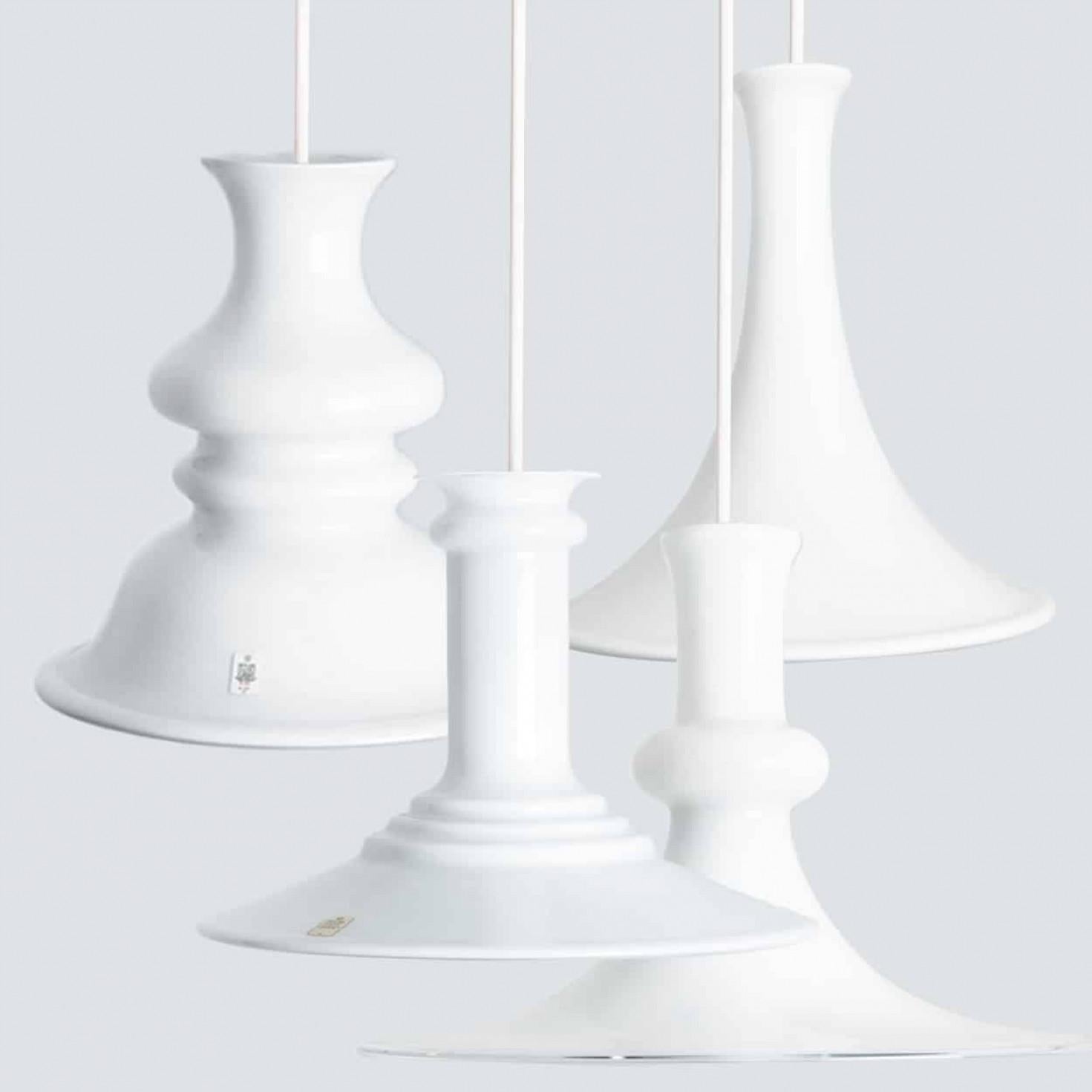 1 delle 4 lampade a sospensione Holmegaard di Michael Bang, 1970 in vendita 8