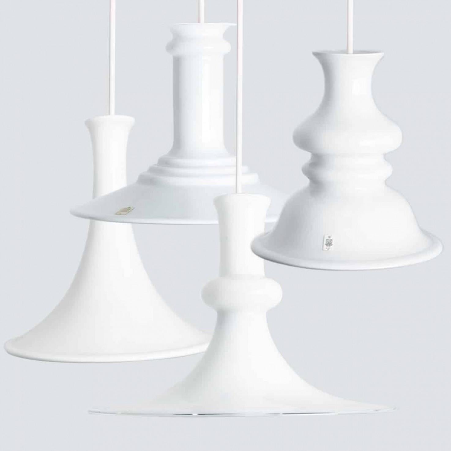 1 delle 4 lampade a sospensione Holmegaard di Michael Bang, 1970 in vendita 9