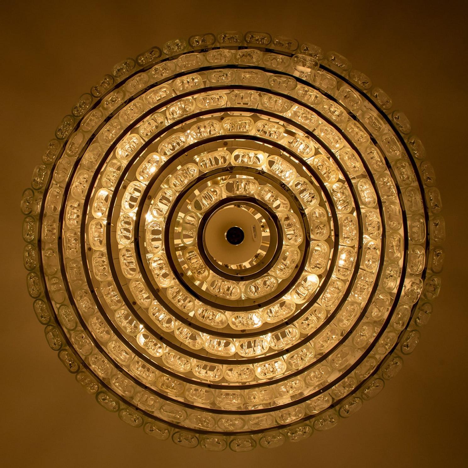 1 of the 4 Huge XXL Giant Ballroom Light Fixtures, 1970s For Sale 2