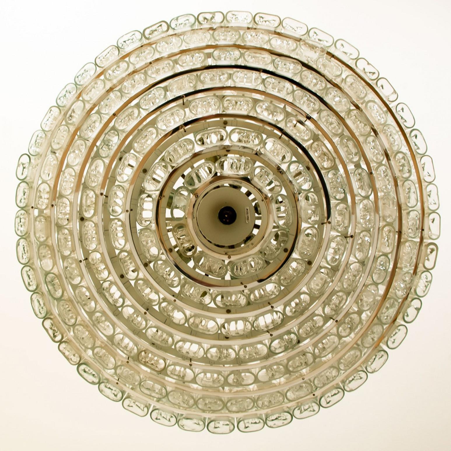 Adam Style 1 of the 4 Huge XXL Giant Ballroom Light Fixtures, 1970s For Sale