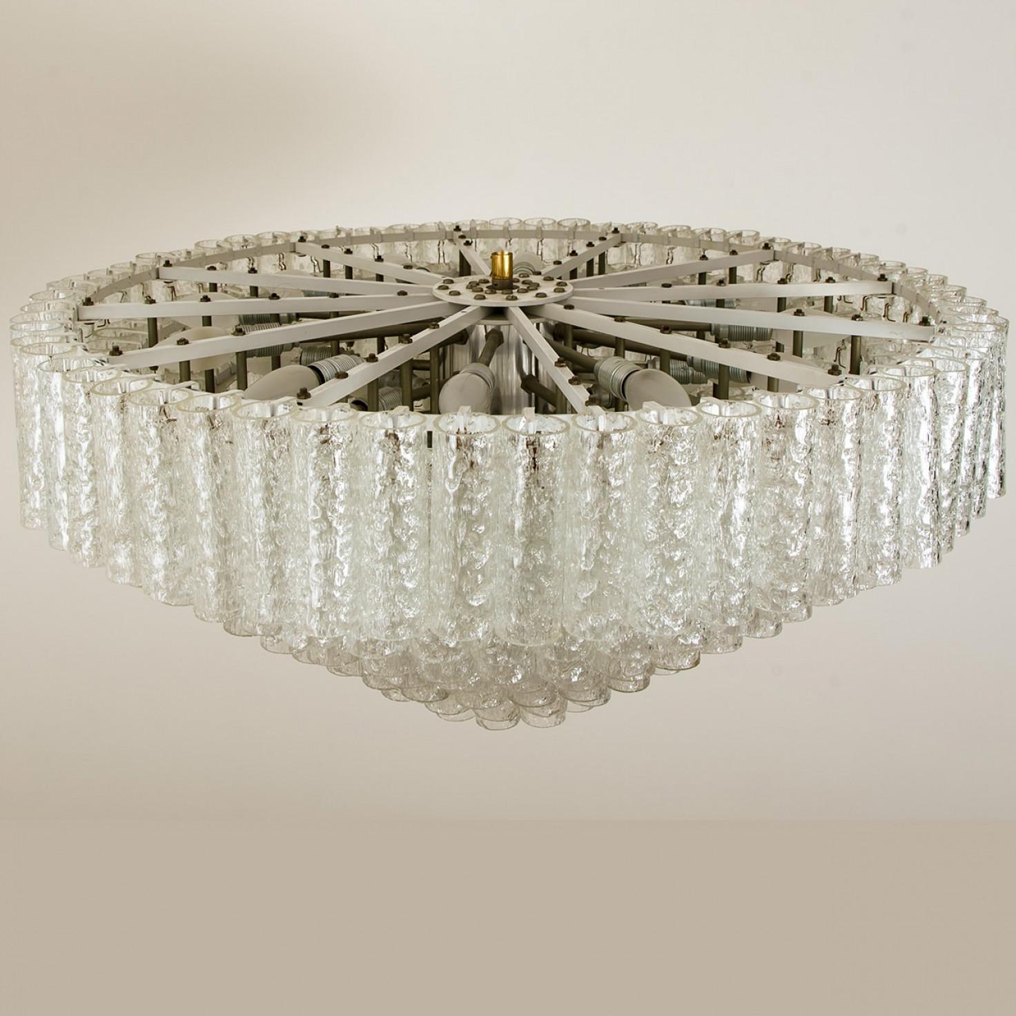 1 of the 4 Huge XXL Giant Ballroom Light Fixtures, 1970s In Distressed Condition For Sale In Rijssen, NL