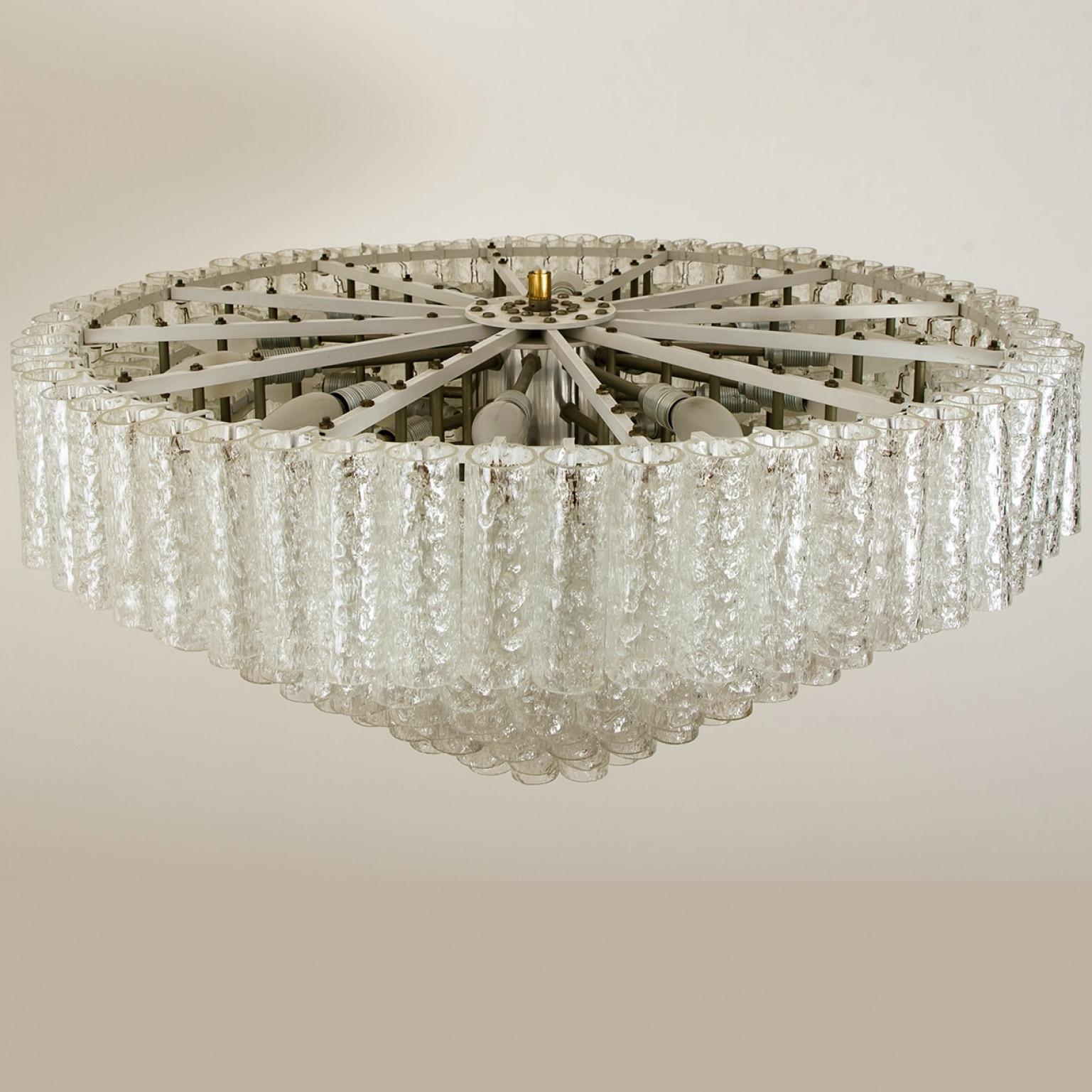 1 of the 4 Huge XXL Giant Ballroom Light Fixtures, 1970s In Distressed Condition For Sale In Rijssen, NL