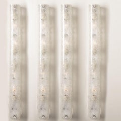 1 de los 4 apliques de cristal de hielo de Hillebrand, Alemania, 1960