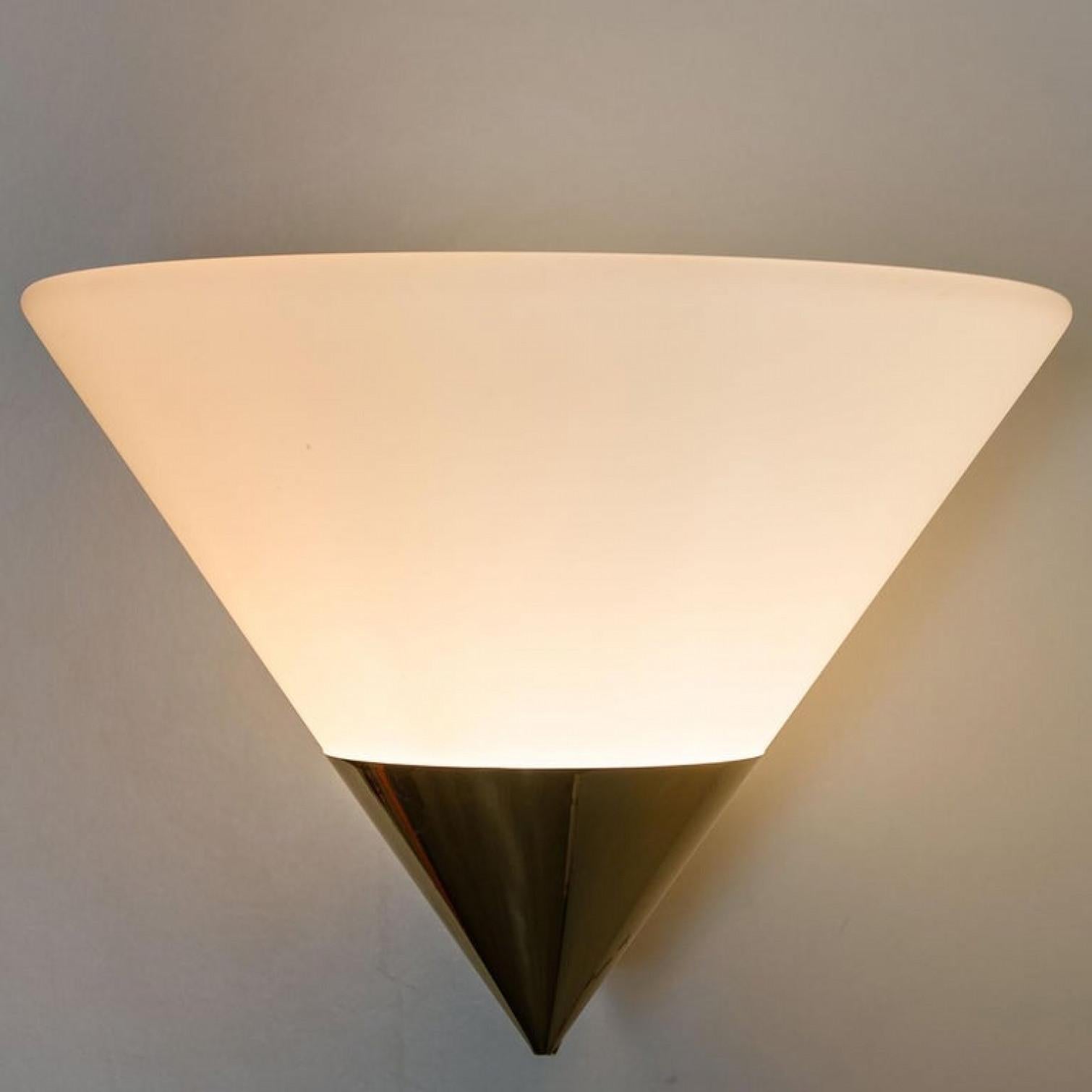 Other 1 of the 4 Modern Wall Lamps by Glashütte Limburg, 1970 For Sale