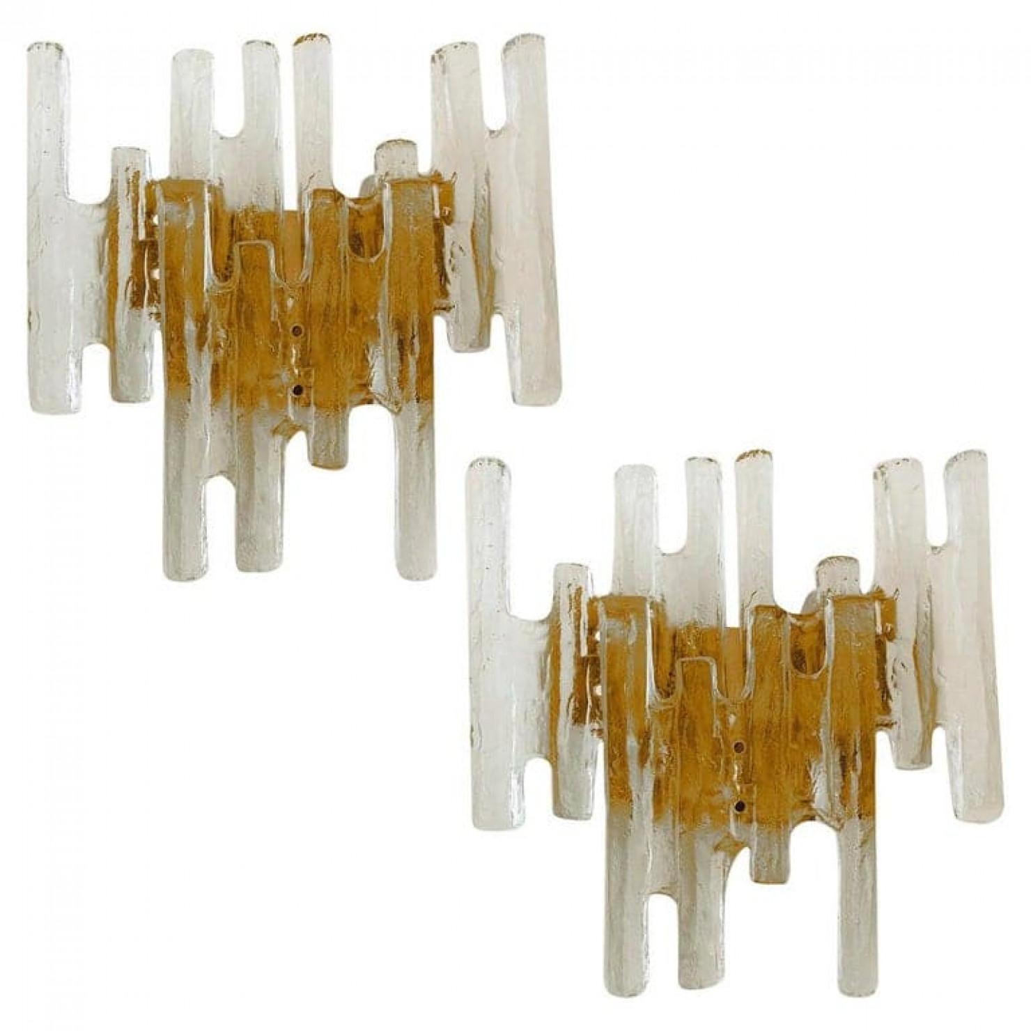 1 de los 4 de Apliques de cristal Kalmar Ice de J.T. Kalmar, Austria, década de 1970 Otro en venta