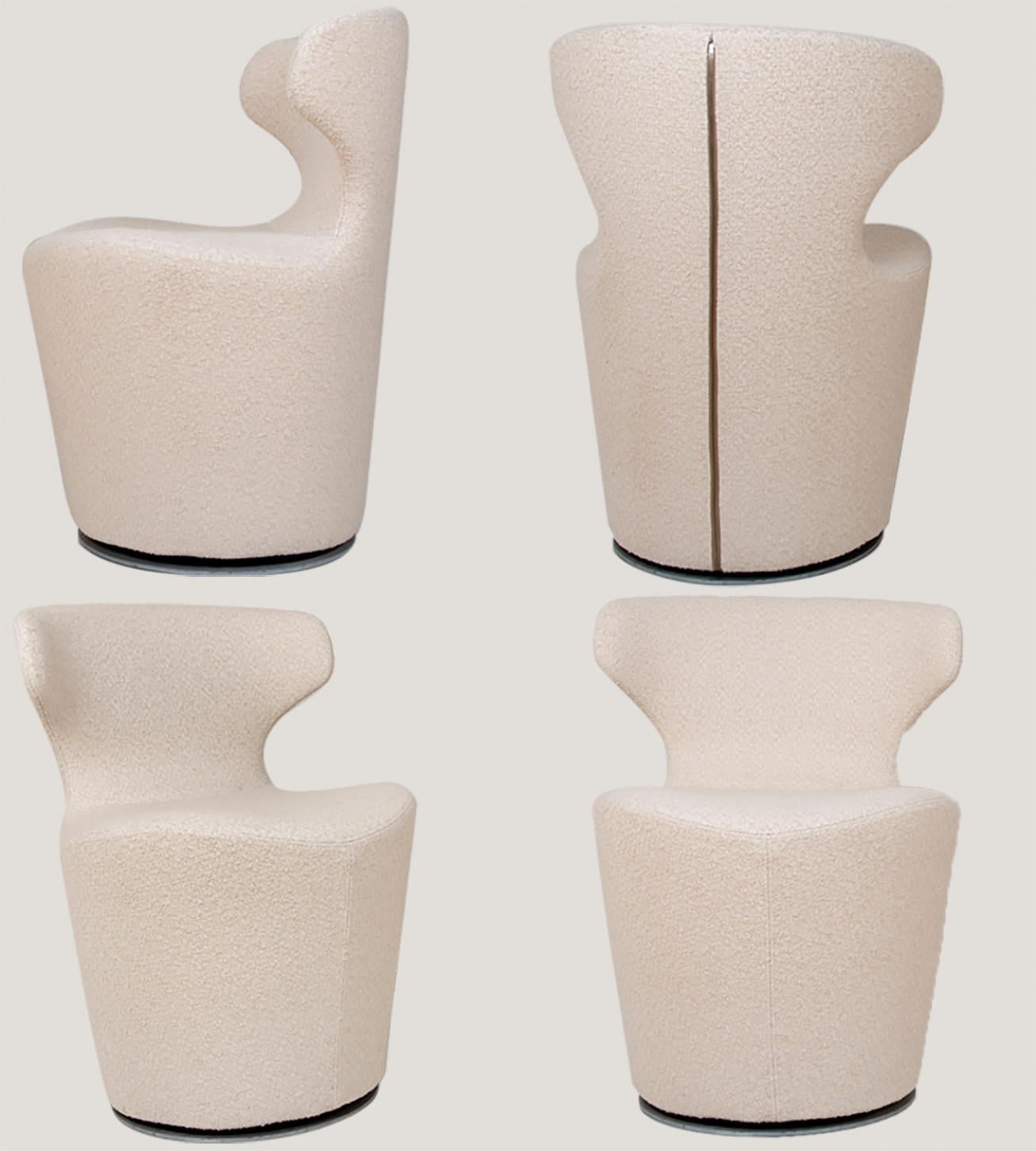 Moderne 1 des 4 fauteuils Piccola Papilio de B&B Italia, Nouvelles métaphores de tissu d'ameublement en vente