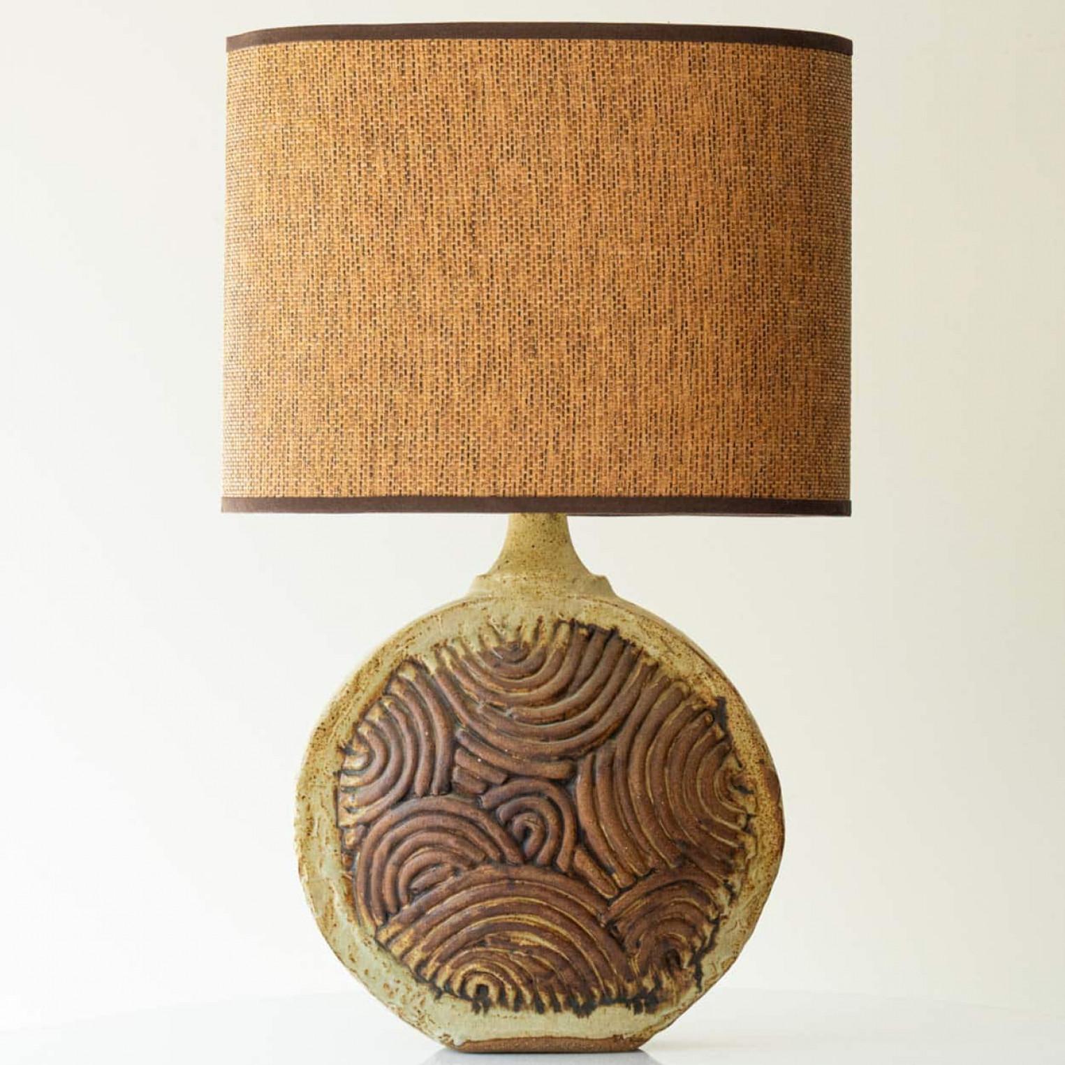 Autre 1 of the 4 Rooke Lamps, Custom Silk Lamp Shades by R. Houben en vente