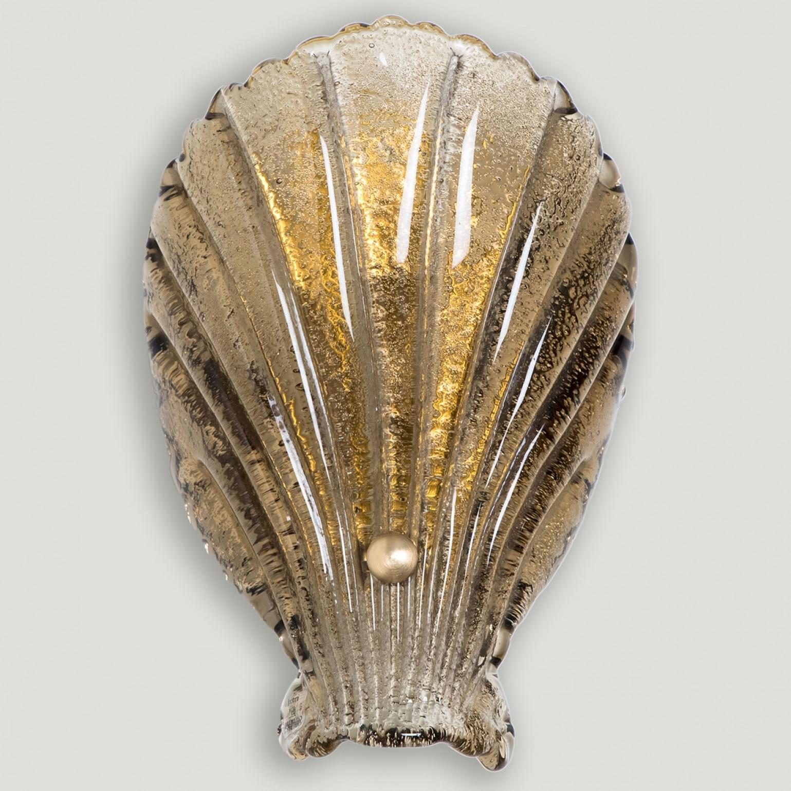 1 der 4 Shell Wall Lights Murano Glas, Italien, 1969 im Angebot 6