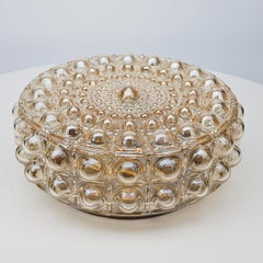 1 of the 4 Symmetrical Round Amber Bubble Glass Wall Light by Helena Tynell