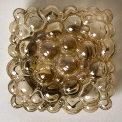 1 of the 4 Tynell Amber Bubble Flush Mounts/Wall Sconces, 1969