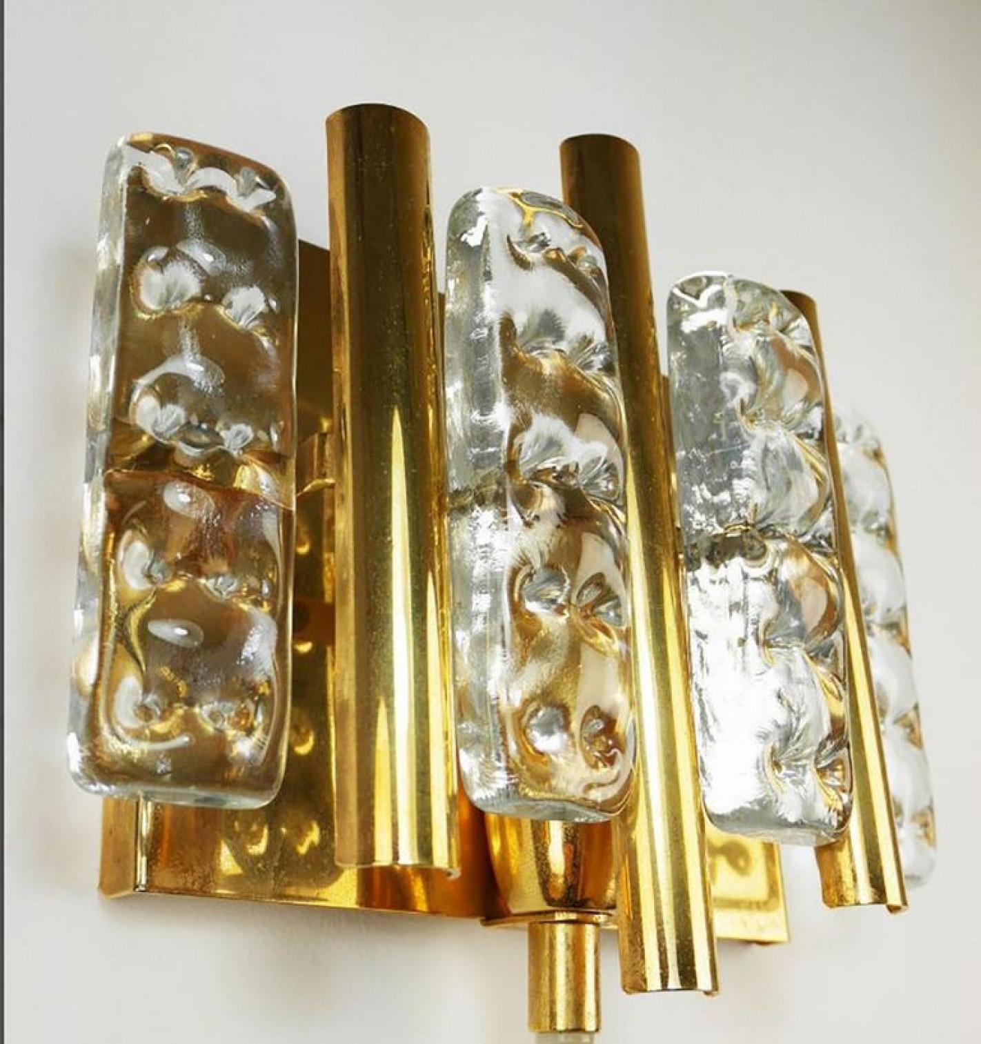 Other 1 of the 4 Wall Lights by Carl Fagerlund for Orrefors, 1960s For Sale
