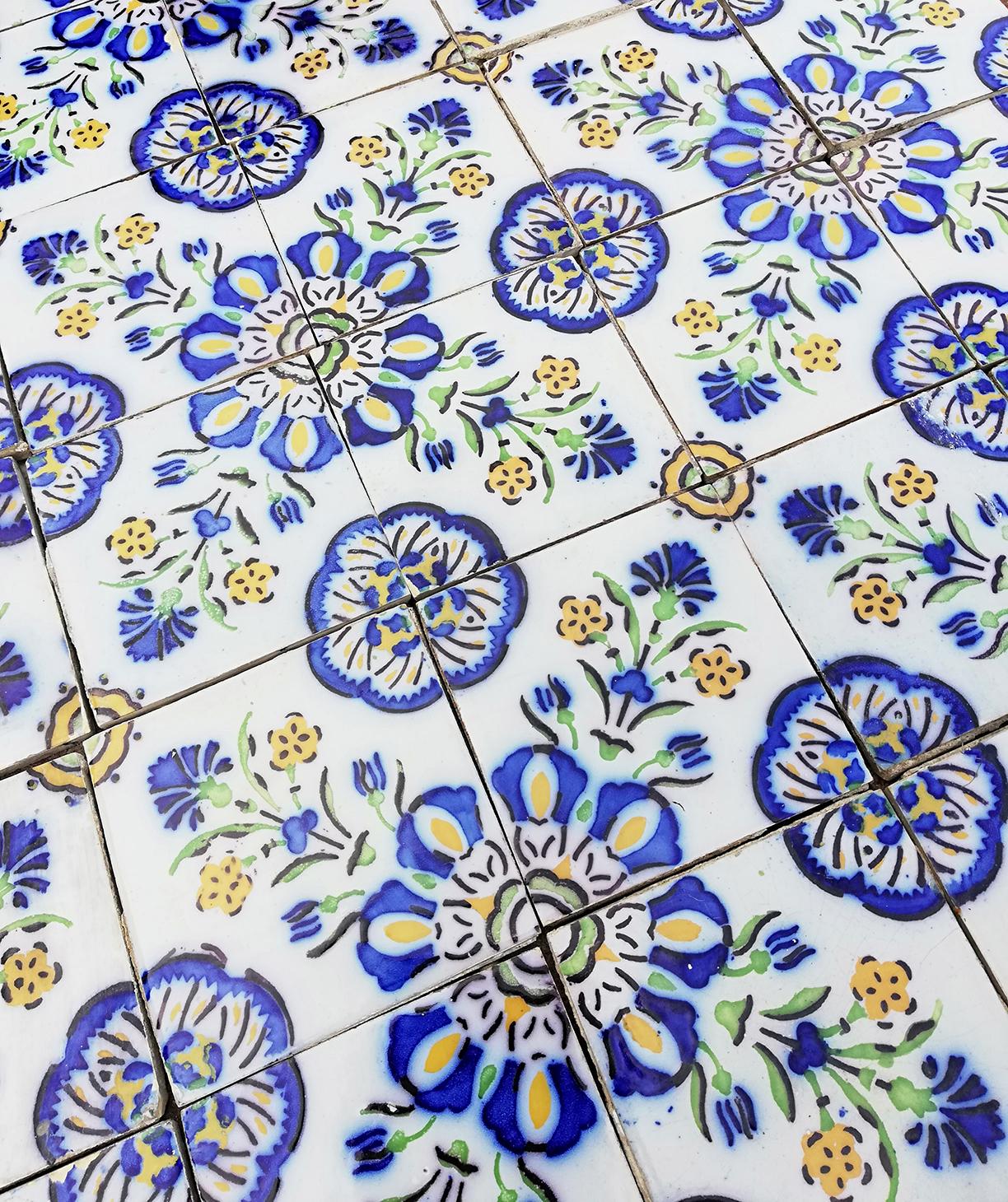 1 of the 410 Handmade Antique Ceramic Tiles by Devres, France, 1910s 2