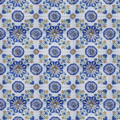 1 of the 410 Handmade Antique Ceramic Tiles by Devres, France, 1910s