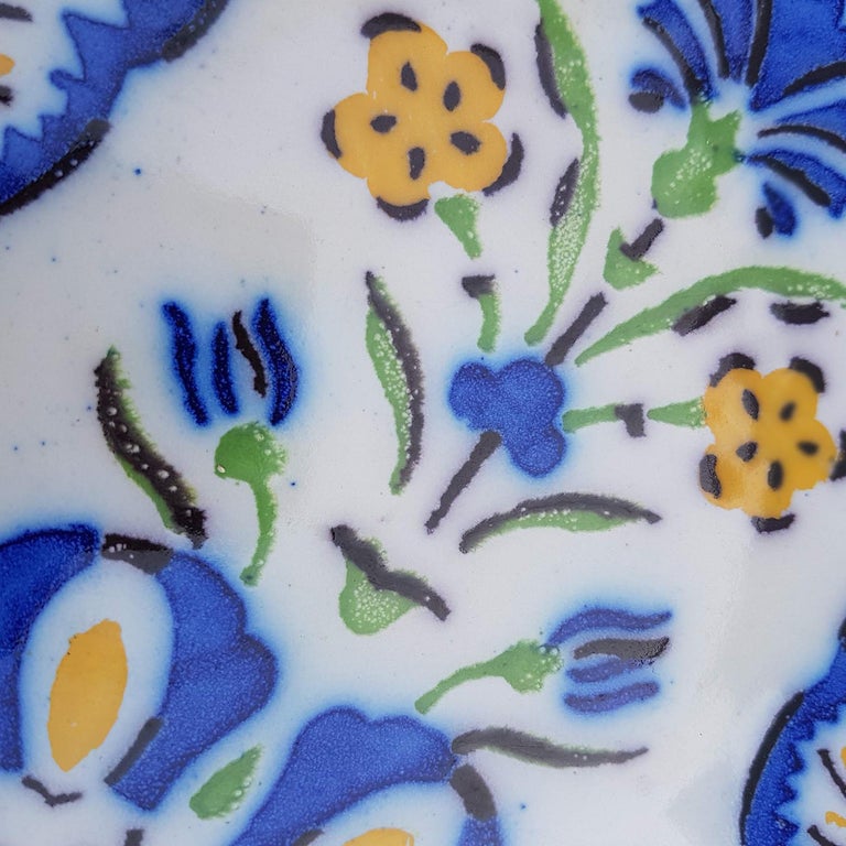 1 of the 410 Handmade Antique Ceramic Tiles by Devres, France, 1910s