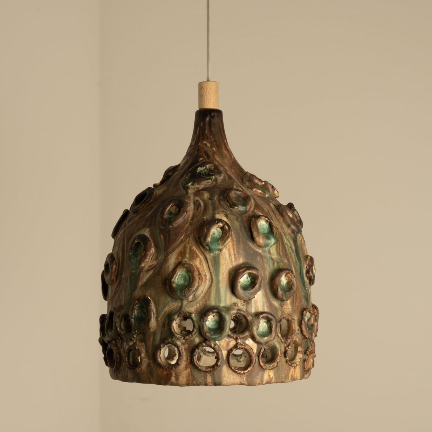Ceramica 1 dei 5 ciondoli in ceramica Greene & Greene, Danimarca 1970 in vendita