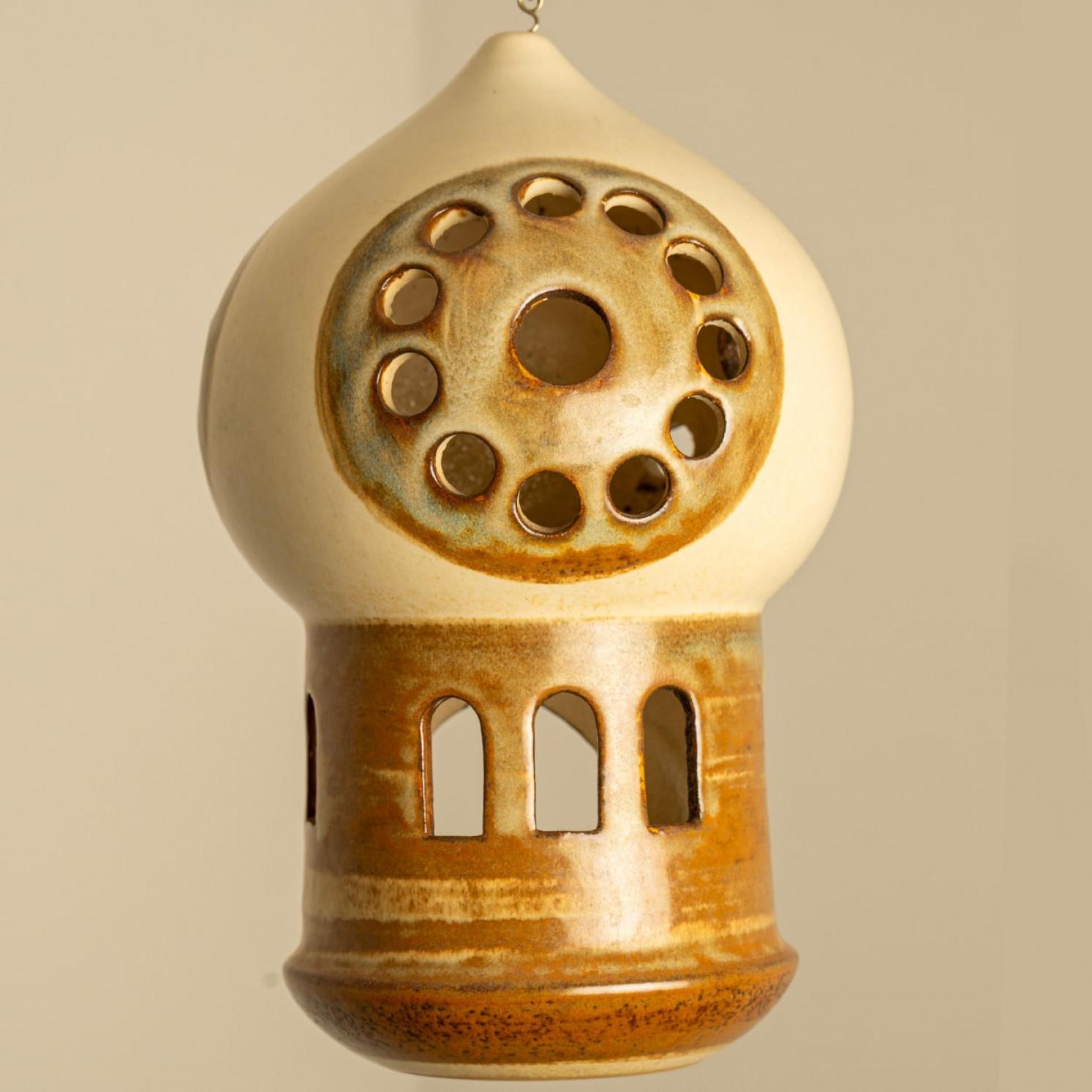 Altro 1 delle 5 lanterne in ceramica, Danimarca 1970 in vendita