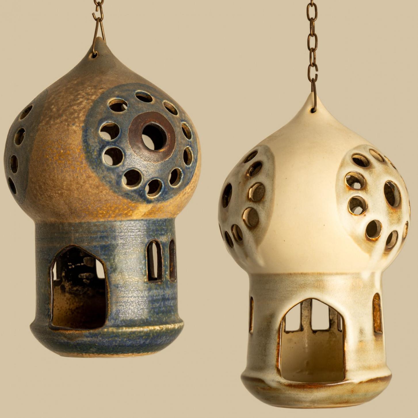 Fine XX secolo 1 delle 5 lanterne in ceramica, Danimarca 1970 in vendita