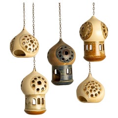 1 de las 5 linternas de cerámica, Dinamarca 1970