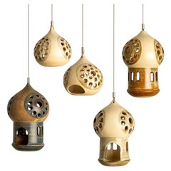 1 of the 5 Ceramic Lanterns, Denmark 1970