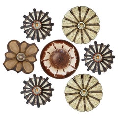 1 of the 5 Ceramic Wall Lights, Germany, 1960