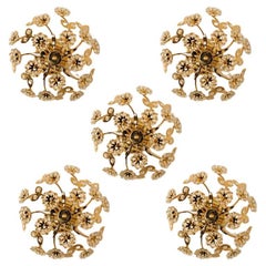 1 de 5 Lámpara de pared/plafón Flor dorada de Palwa