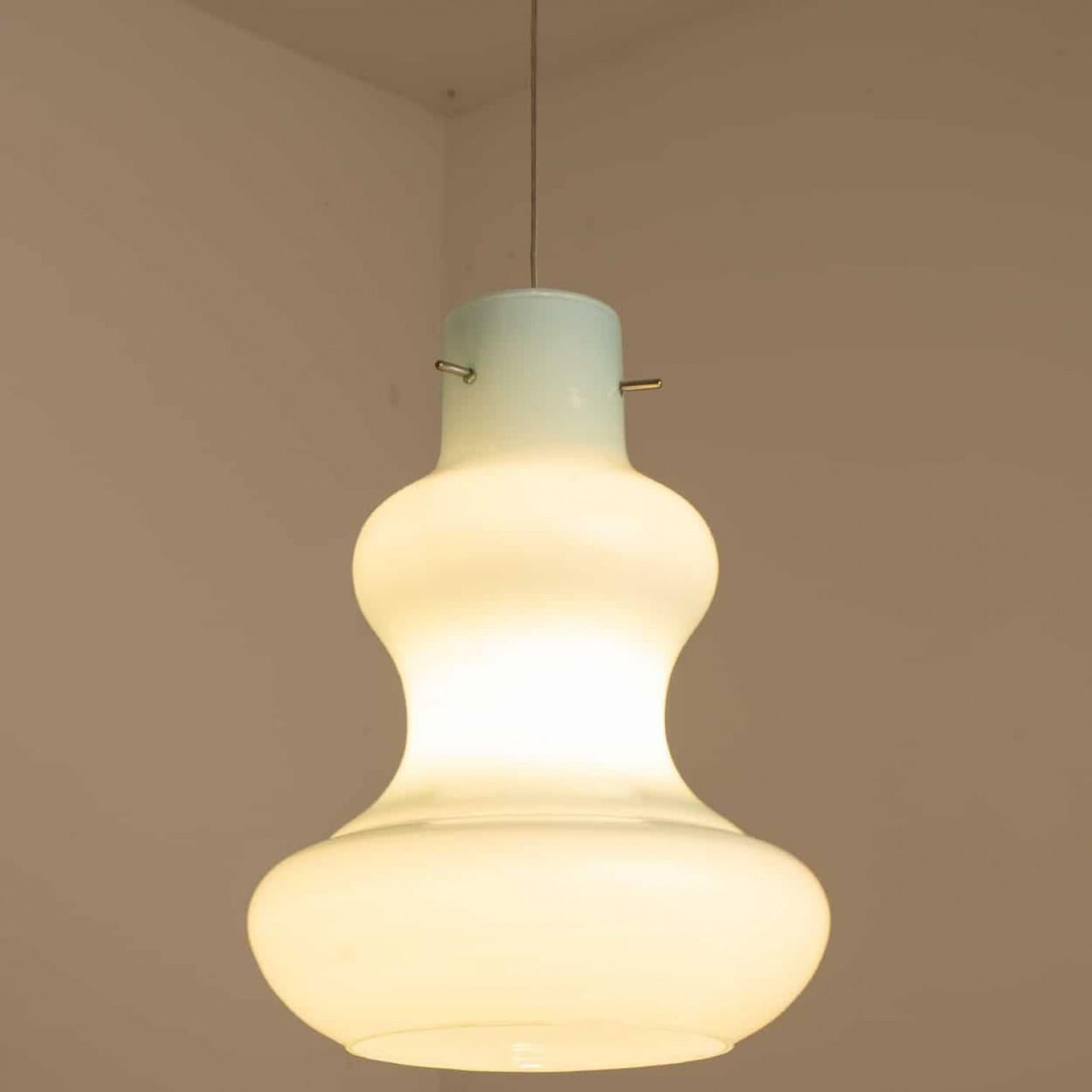 1 des 5 lampes suspendues en verre de Murano par Massimo Vignelli pour Venini, 1960 en vente 1