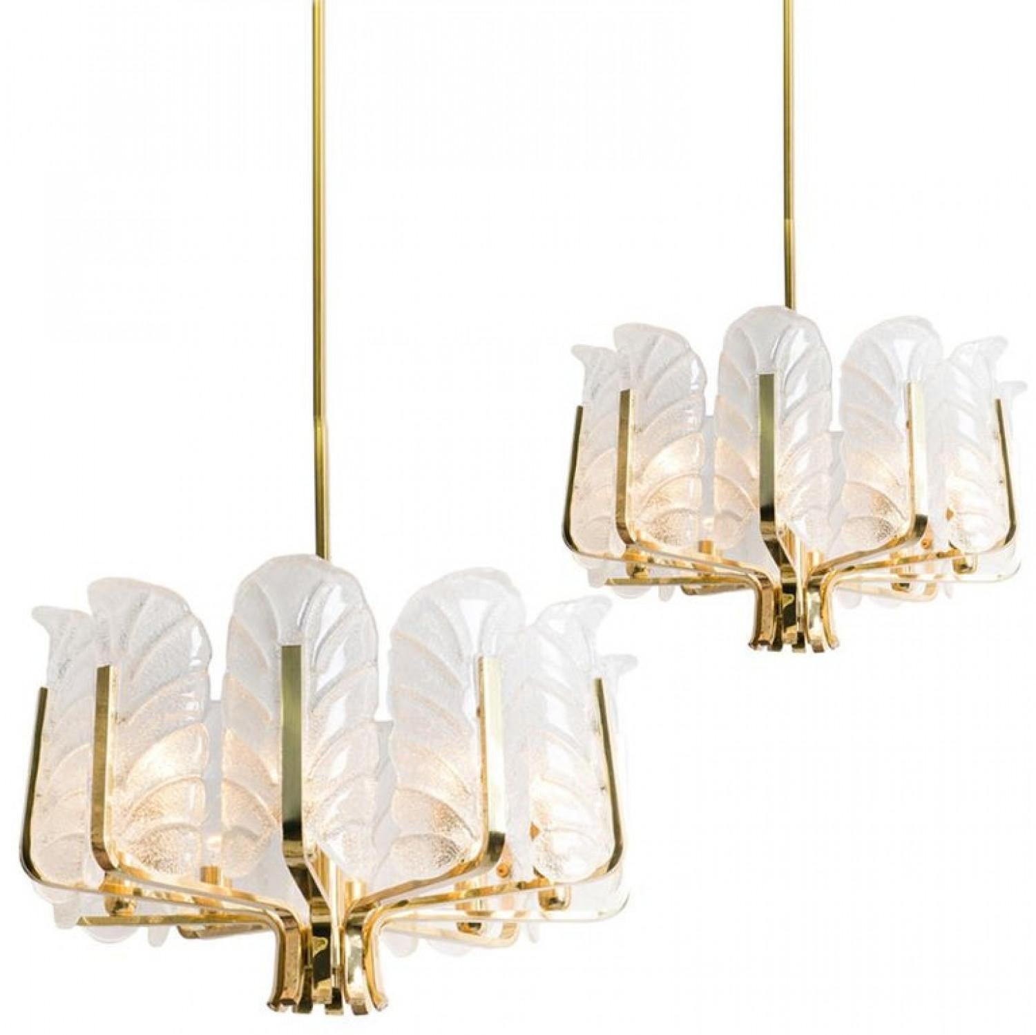 1 of the 5 Pair of Brass Wall Scones by Fagerlund for Orrefors, 1960 4