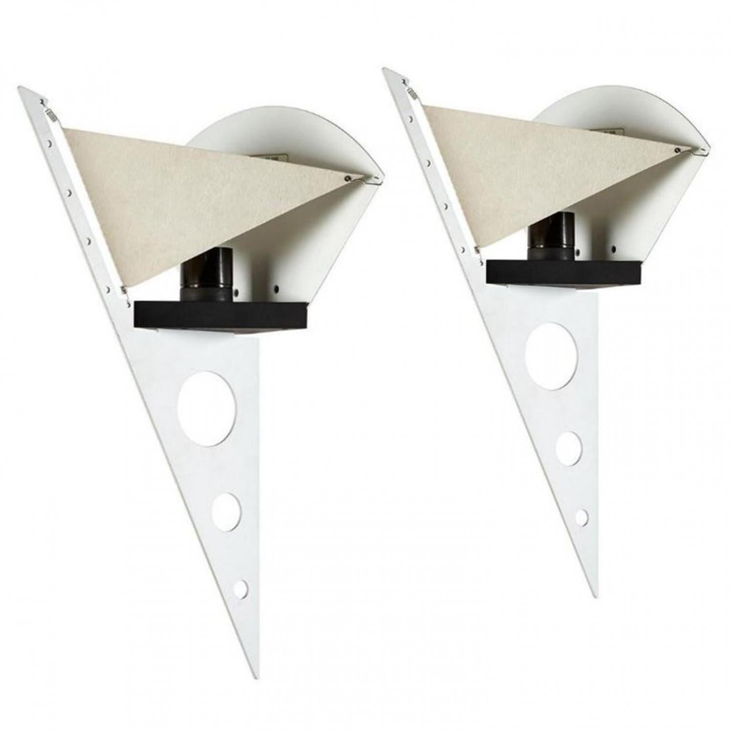 Other 1 of the 5 Pairs Postmodern Filicudara Sconces by S. Lombardi for Artemide, 1980 For Sale