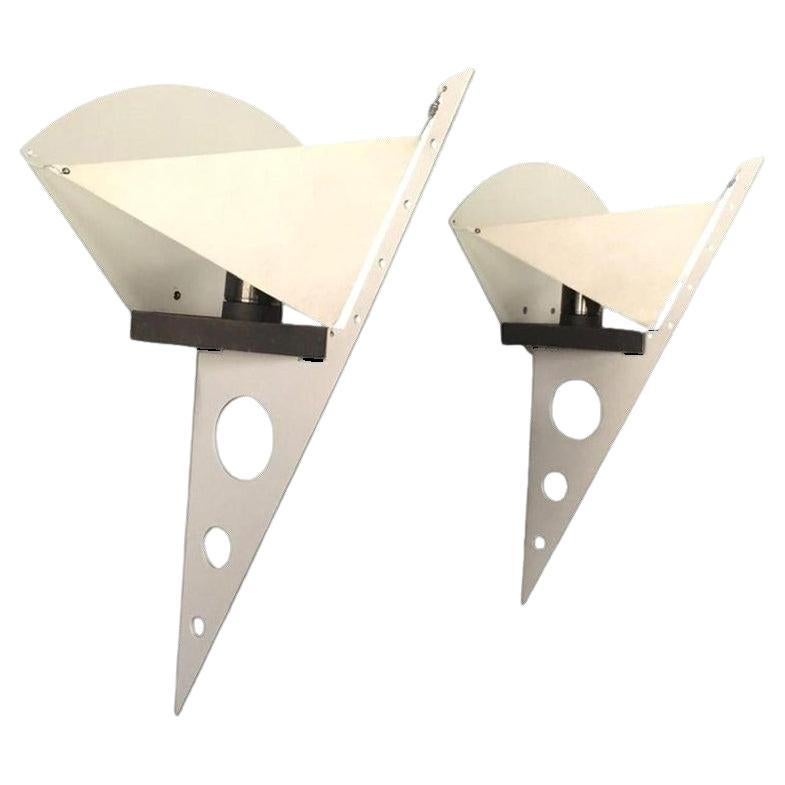 1 of the 5 Pairs Postmodern Filicudara Sconces by S. Lombardi for Artemide, 1980 For Sale