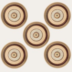 1 de los 5 impresionantes apliques de cerámica, Dinamarca, 1970