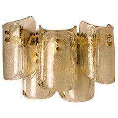 1 of the 5 XL Massive Glass Wall Lamps/Sconces in the Style of Kalmar 
W
